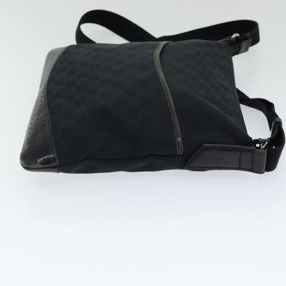 GUCCI GG Canvas Shoulder Bag Black - Picture 5 of 13